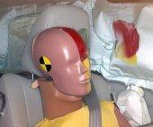 2011 Nissan Leaf IIHS Side Impact Crash Test Picture